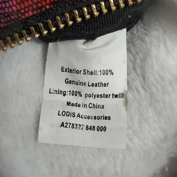 Lodis Floral Print Reptile Embossed Leather RFID Wristlet Clutch NWOT Multicolor - Picture 8 of 8